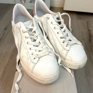 Golden Goose EU size 38/8 US gently loved. Pink and white. Very comfortable